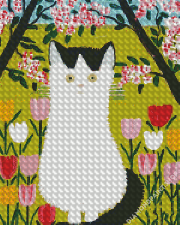 Cat Maud Lewis Diamond Painting