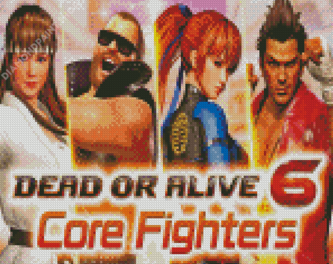 Dead Or Alive Core Fighters Video Game Diamond Painting