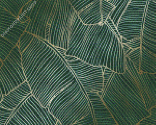 Green Leaves Diamond Painting