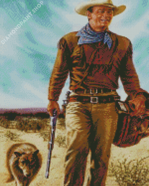 Hondo Character With Dog Art Diamond Painting