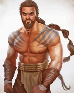 Illustration Khal Drogo Diamond Painting