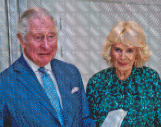King Charles And Camilla Diamond Painting
