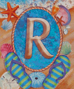 Letter R Diamond Painting