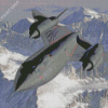 Lockheed SR 71 Blackbird Jets Diamond Painting