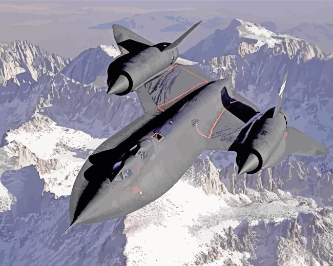 Lockheed SR 71 Blackbird Jets Diamond Painting