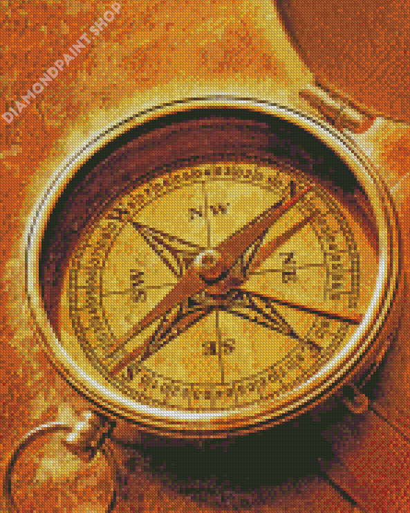 Old Compass Rose Diamond Painting