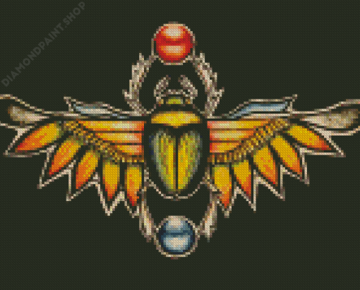 Scarab Insect Art Diamond Painting