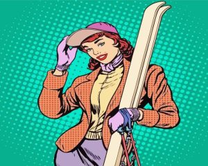 Ski Girl Diamond Painting