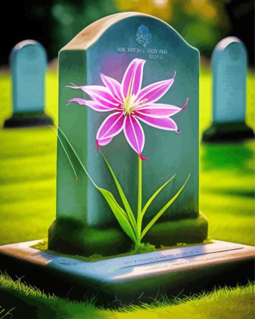 Spider Lilies On A Grave diamond painting