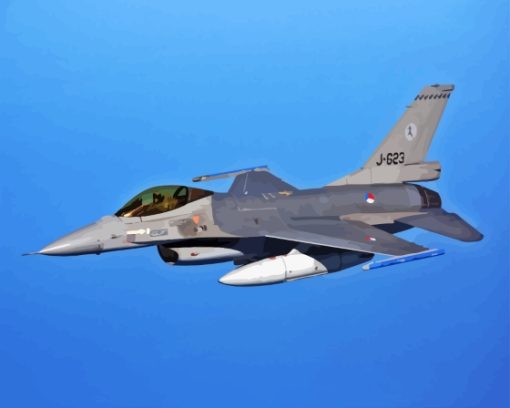 The F 16 Fighting Falcon Diamond Painting
