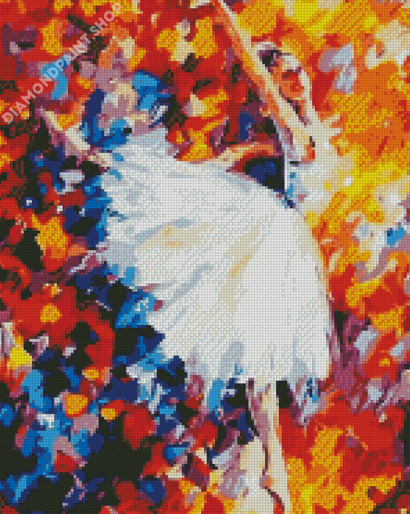 Abstract Ballerina In Moonlight Diamond Painting