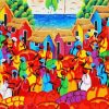 Abstract Dominican People Diamond Painting