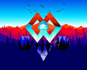 Abstract Gaming Landscape Diamond Painting