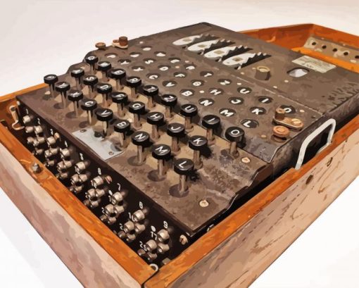 Enigma Vintage Machine Diamond Painting