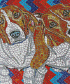 Mosaic Dogs Diamond Painting