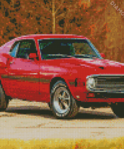 Red Shelby Mustang Diamond Painting