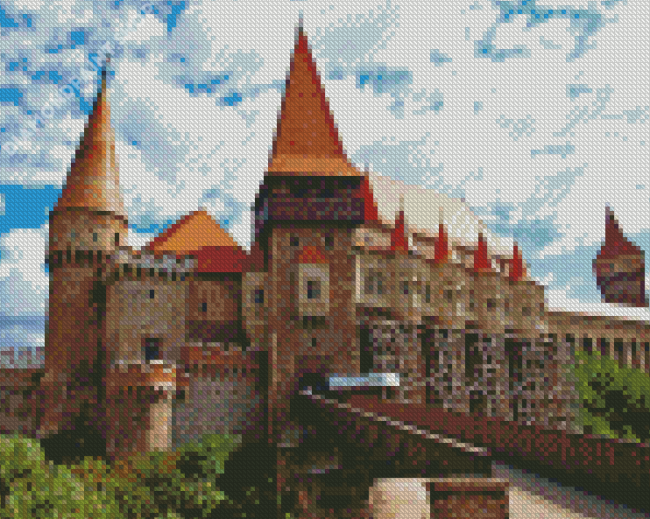 The Castle Of Hunedoara Diamond Painting