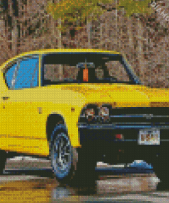 Yellow 69 Chevrolet Ss Diamond Painting