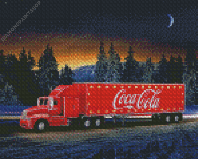 Cola Truck Diamond Painting