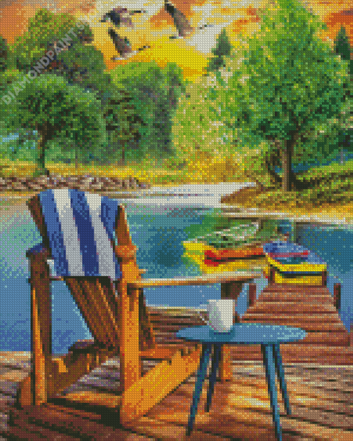 Lakeside Escap Diamond Painting