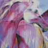 Purple Horse Abstract Diamond Painting