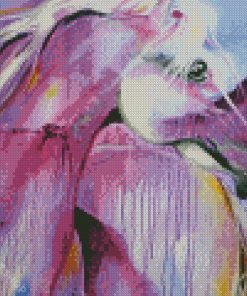 Purple Horse Abstract Diamond Painting