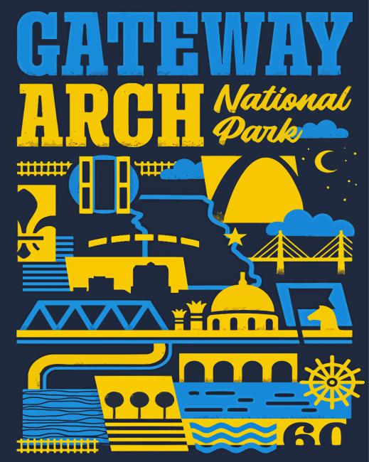 The Gateway Arch Poster Diamond Painting