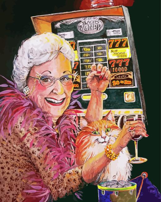Woman And Cat Diamond Painting