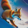fox-in-snow-Diamond-Paints