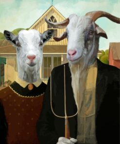 Goat Couple Diamond Painting