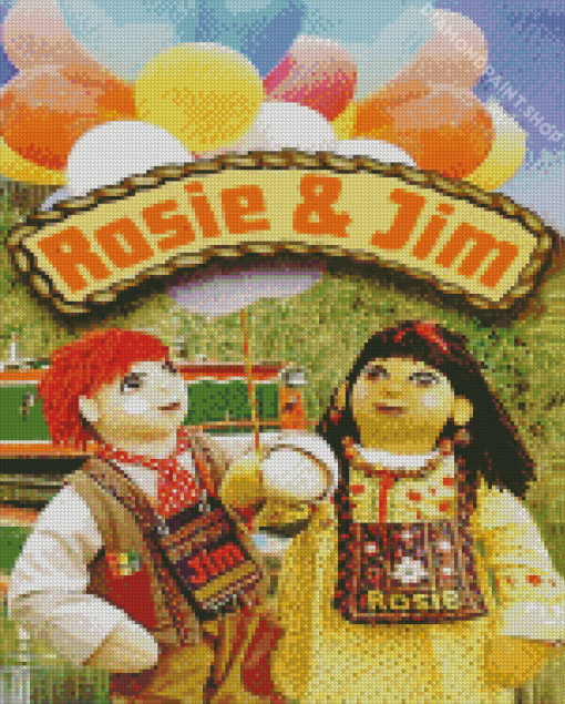 Aesthetic Rosie And Jim Diamond Painting