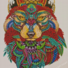 Mandala Wolf Diamond Painting