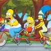 Tandem Bike Simpsons Diamond Painting