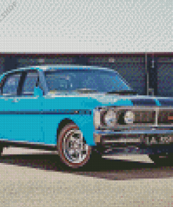 Blue Ford Falcon GTHO Diamond Painting