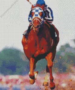 Secretariat Horse Racing Diamond Painting