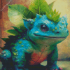 Pokemon Ivysaur Diamond Painting