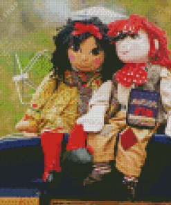 Cute Rosie And Jim Diamond Painting