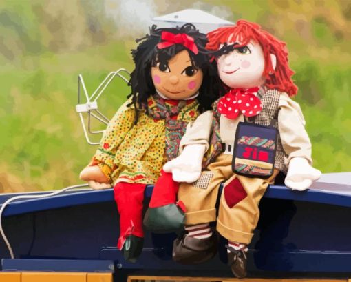 Cute Rosie And Jim Diamond Painting