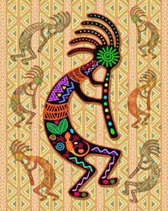 Kokopelli Rainbow Diamond Painting