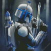 Star Wars Mandalorian Diamond Painting art