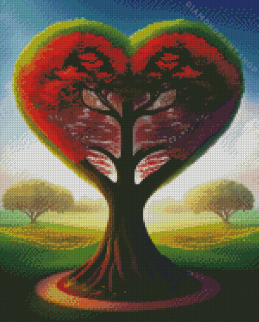 Heart Of Tree Of Life Diamond Painting art