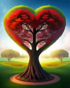 Heart Of Tree Of Life Diamond Painting art