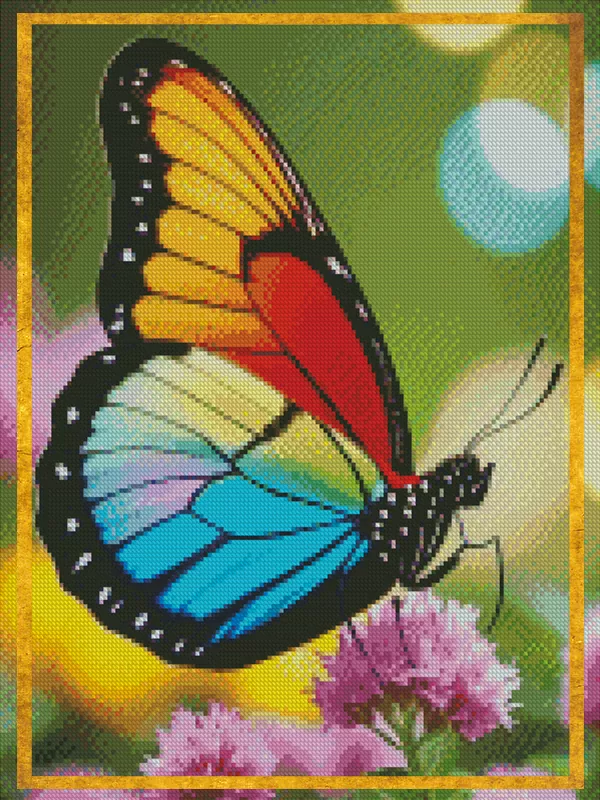 Diamond painting insect kits — butterflies, dragonflies and bees